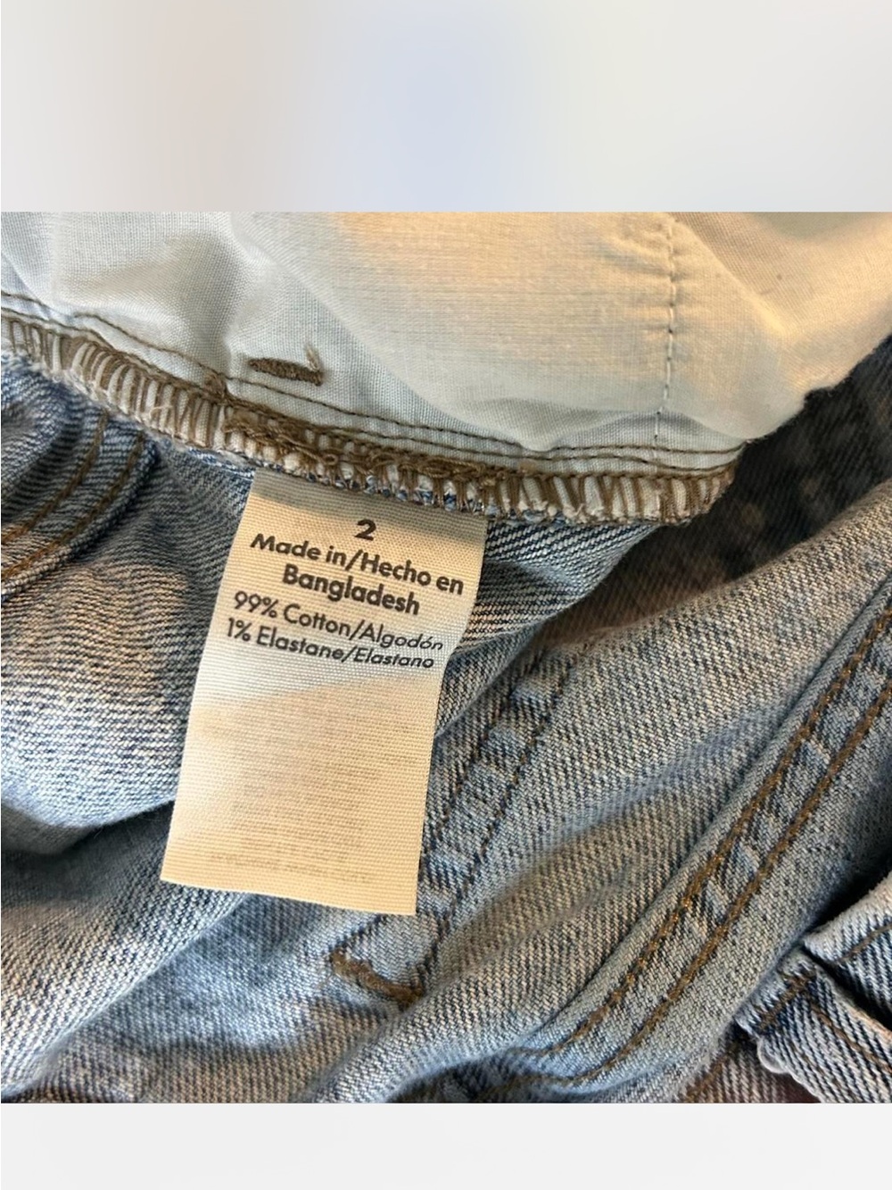 Wide Leg Distressed Blue Jeans - Women's - Picture 8 of 8